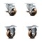 Service Caster 3 Inch High Temp Phenolic Swivel Top Plate Caster Set with 2 Brakes 2 Rigid SCC SCC-20S314-PHRHT-TLB-2-R-2 - alternate 1